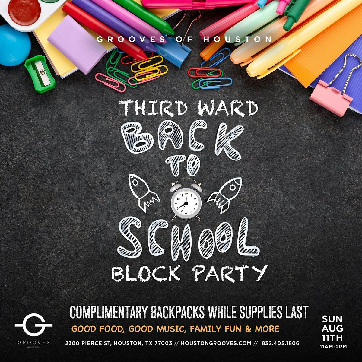 Grooves' Back 2 School Block Party + Sunday Brunch