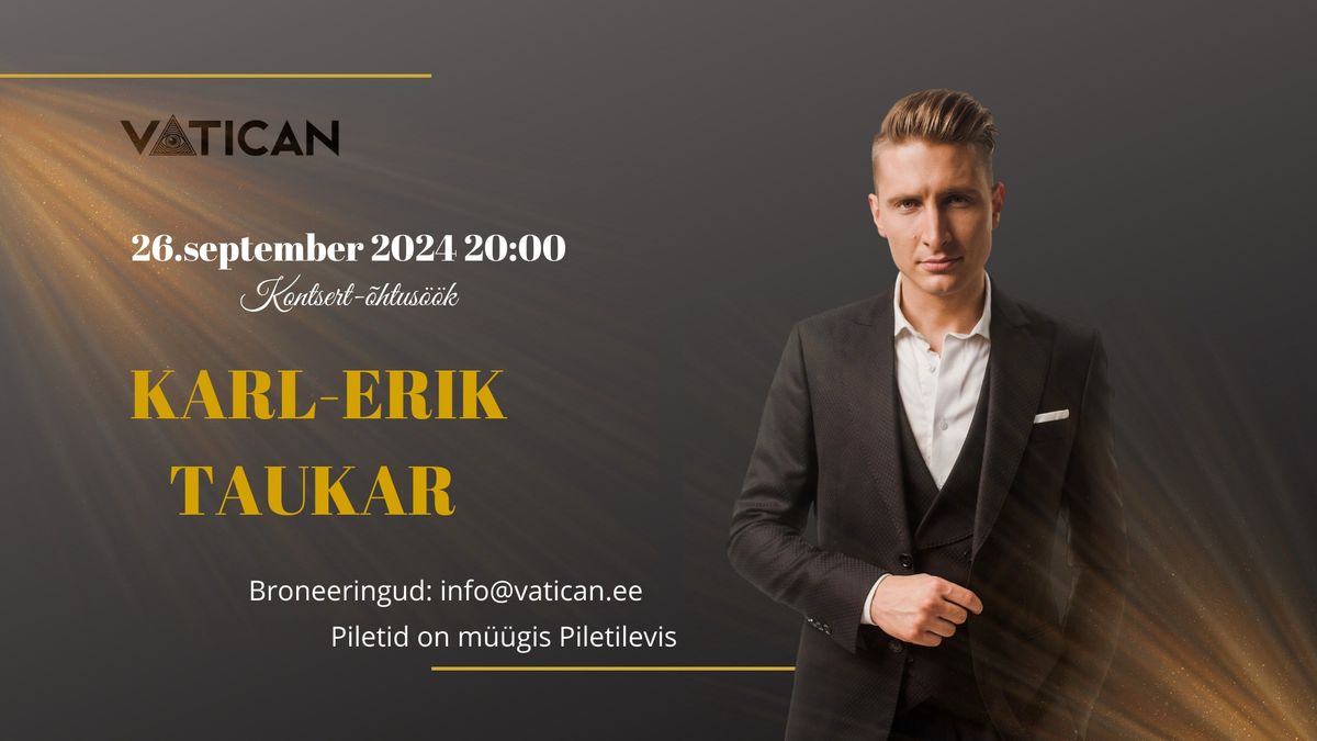 26\/09 Karl-Erik Taukar kontsert-\u00f5htus\u00f6\u00f6k