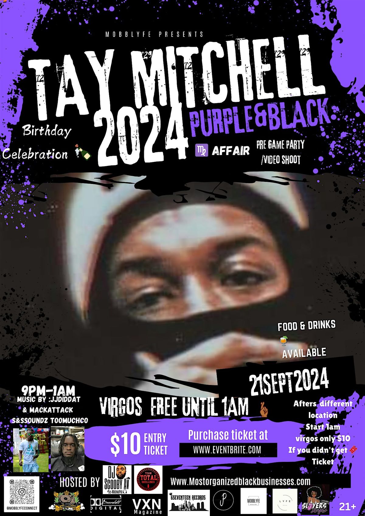 Tay Mitchell's Purple And Black VirgoAffair 2024