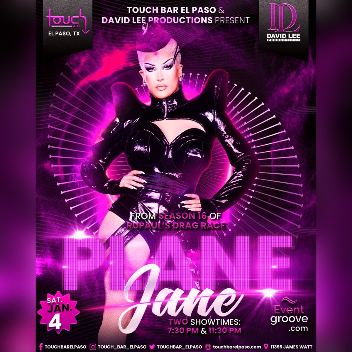 Plane Jane \u2022 RuPaul\u2019s Drag Race Season 16 Finalist \u2022 Live at Touch Bar El Paso