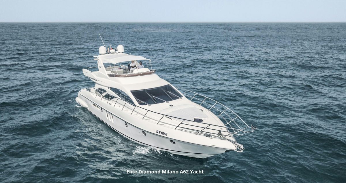 2-6 Hour Yacht Rental - Diamond Milano A-62ft 2023 Yacht Rental - Dubai