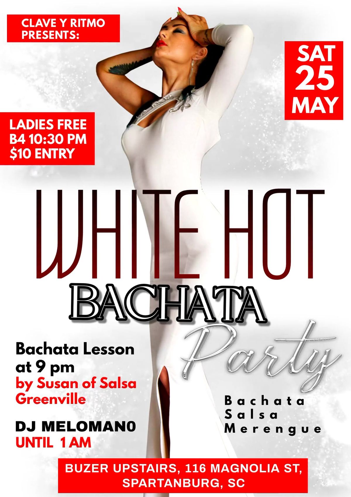 White Hot Bachata Party! Clave y Ritmo