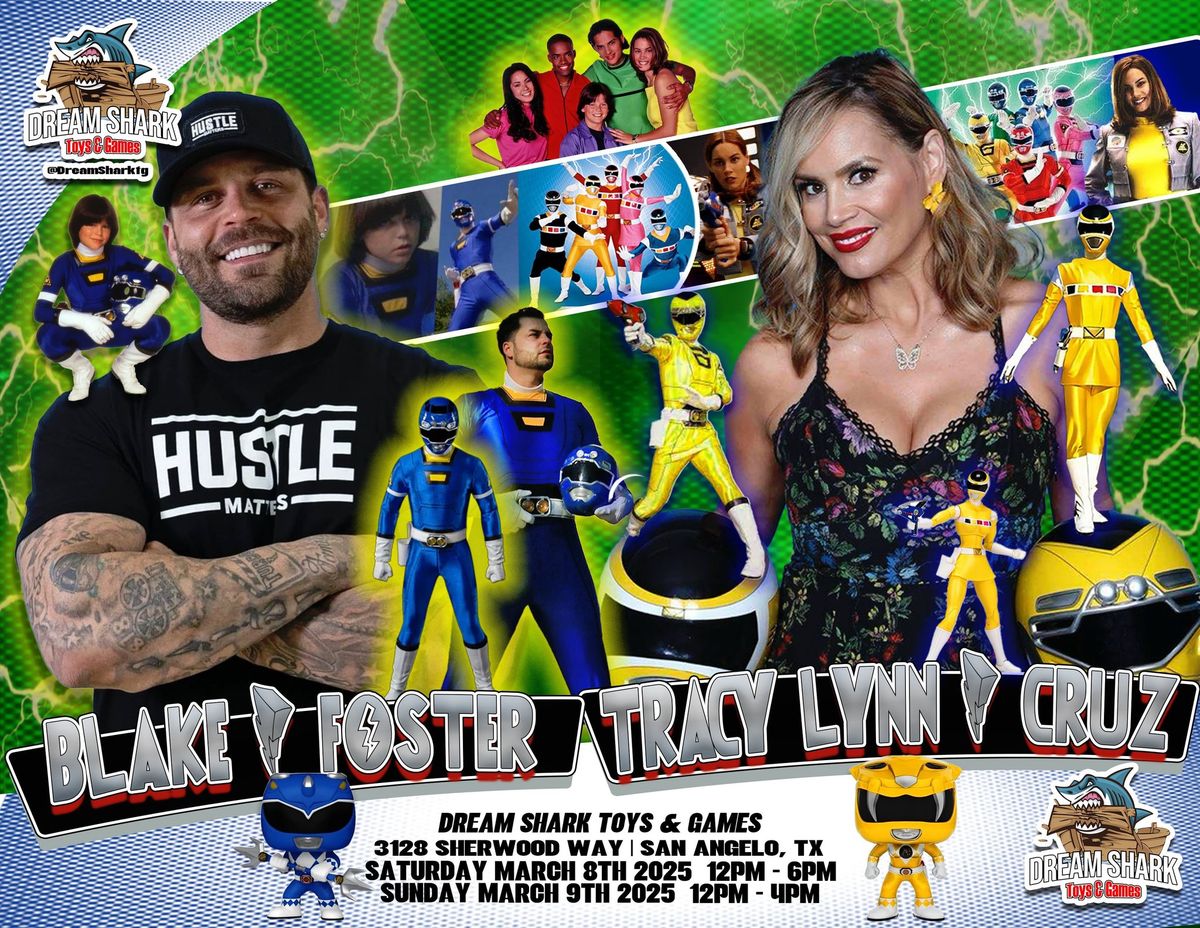 Power Rangers Turbo Store Signing Event Ft Blue & Yellow Rangers