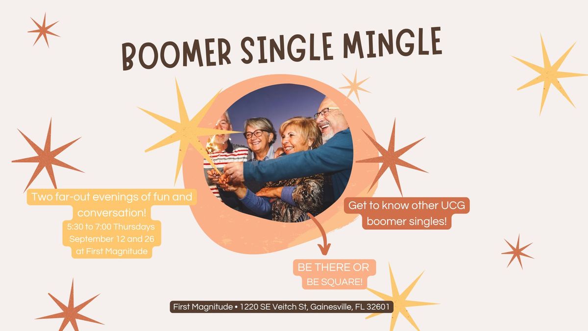 United Church of Gainesville Small Group: Boomer Single Mingle