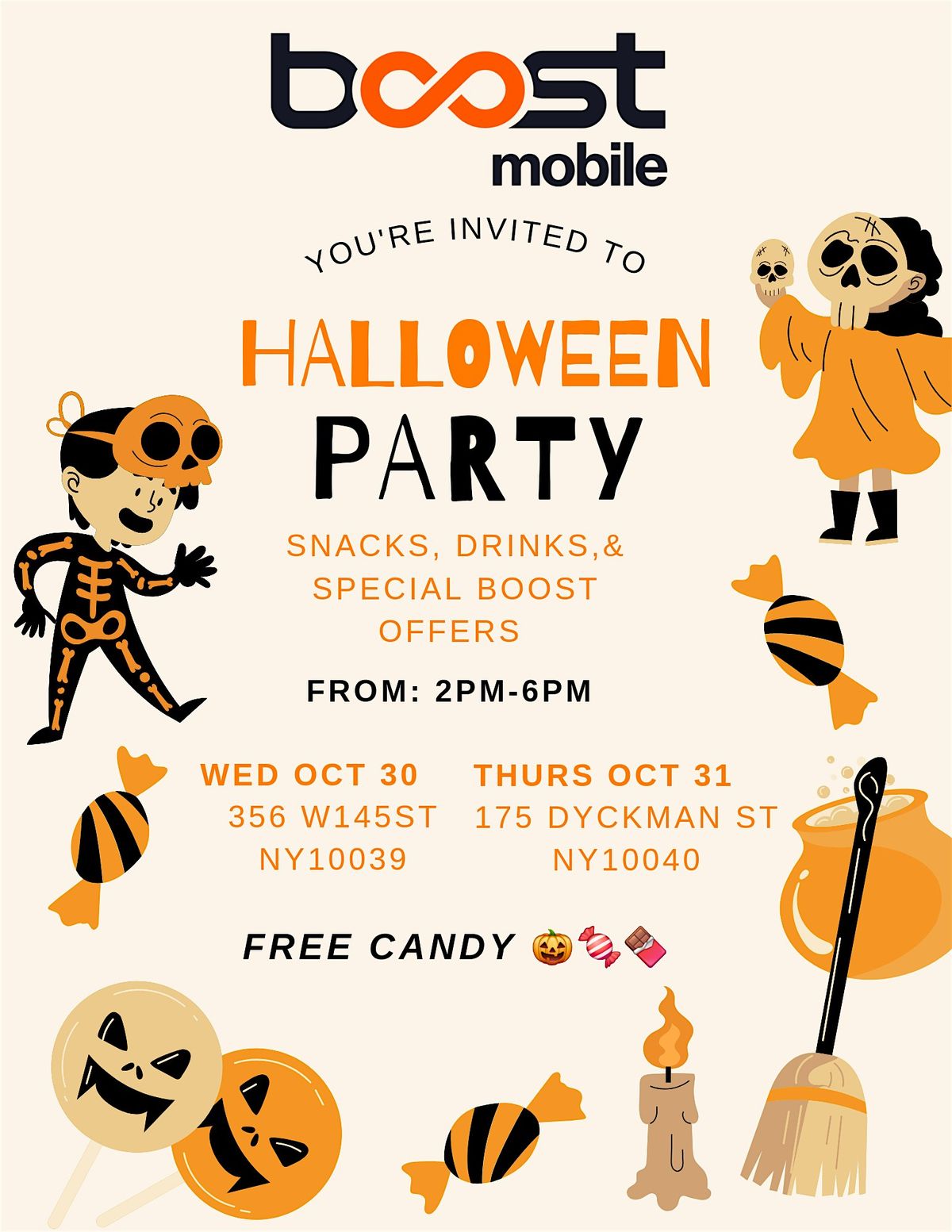 Boost mobile Halloween event