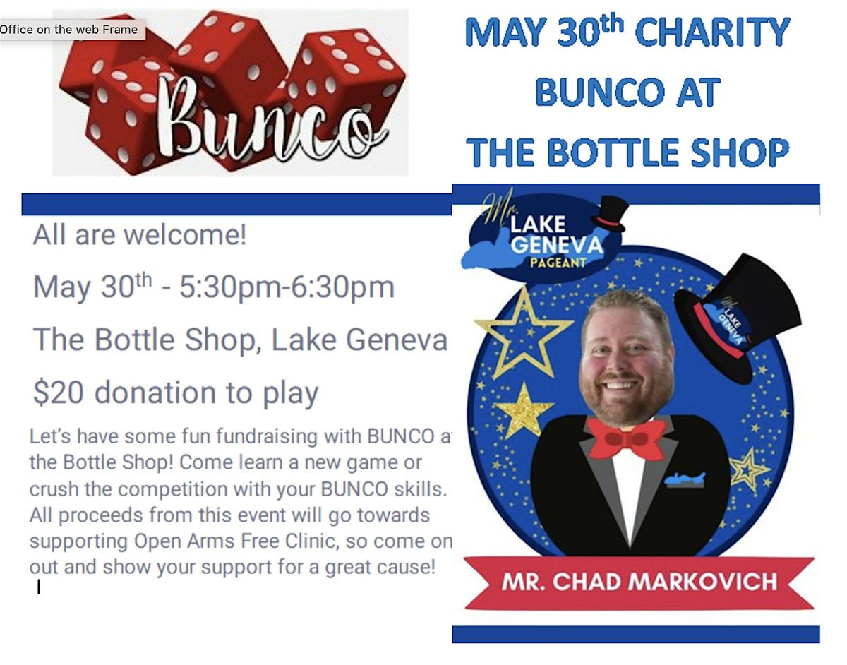 Charity Bunco at the Bottle Shop