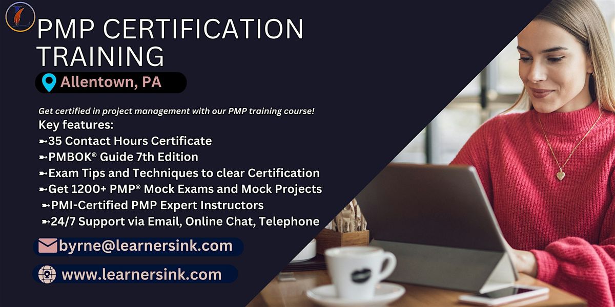 Confirmed PMP exam prep workshop in Allentown, PA