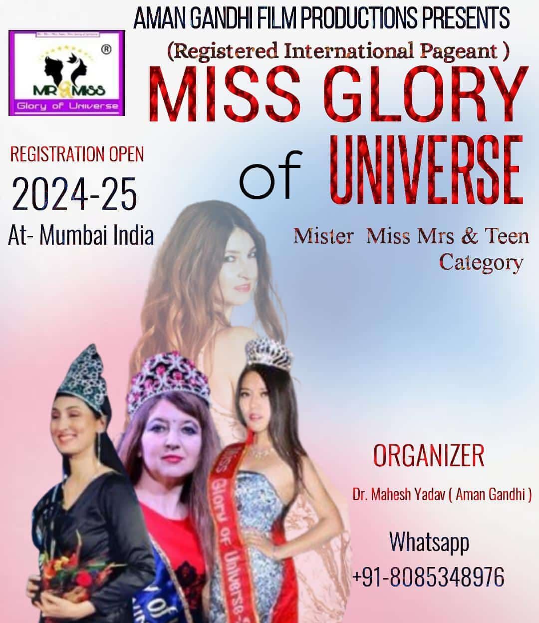 MISS GLORY OF UNIVERSE " International Pageant "