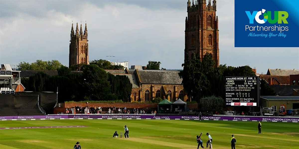Breakfast networking at the amazing Somerset County Cricket Club