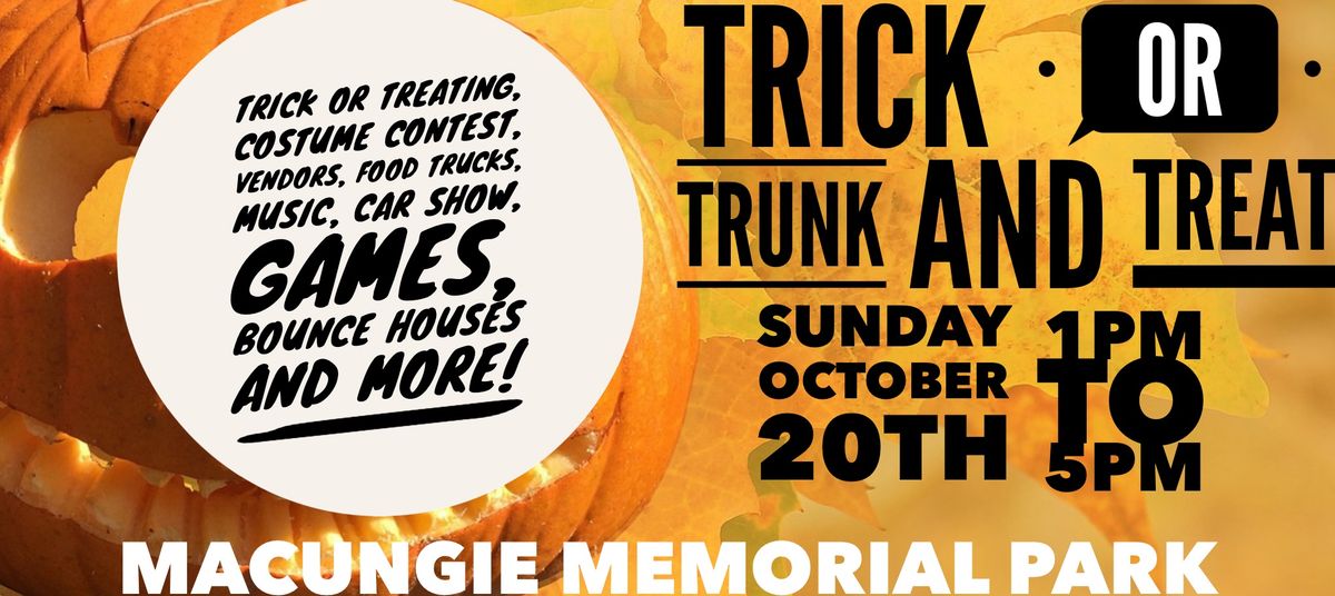 Trick or Trunk or Treat In the Park 