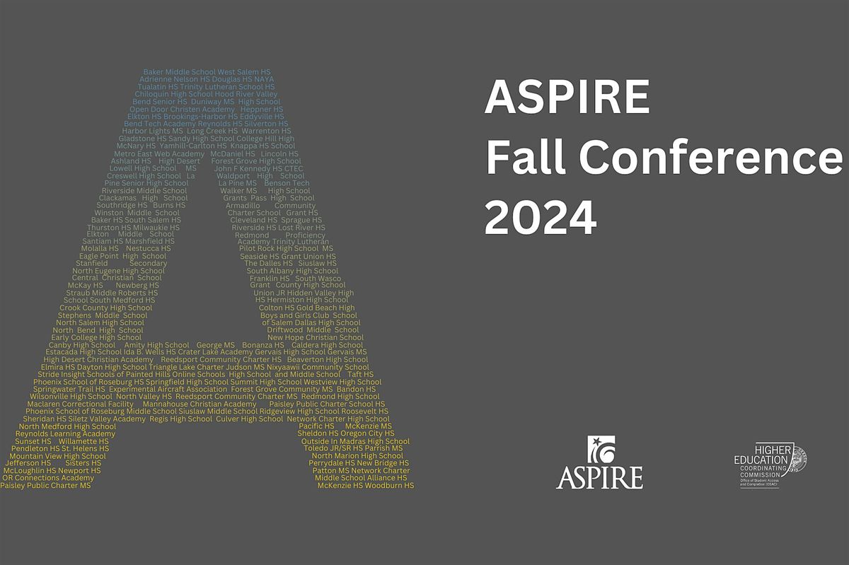 ASPIRE Fall Conference- UO Eugene