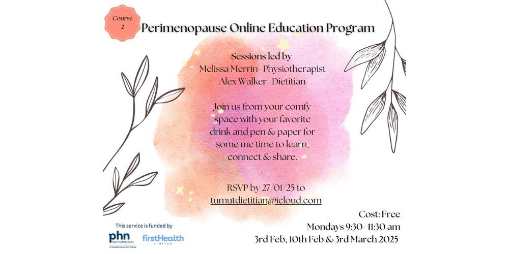 Perimenopause Online Education Program