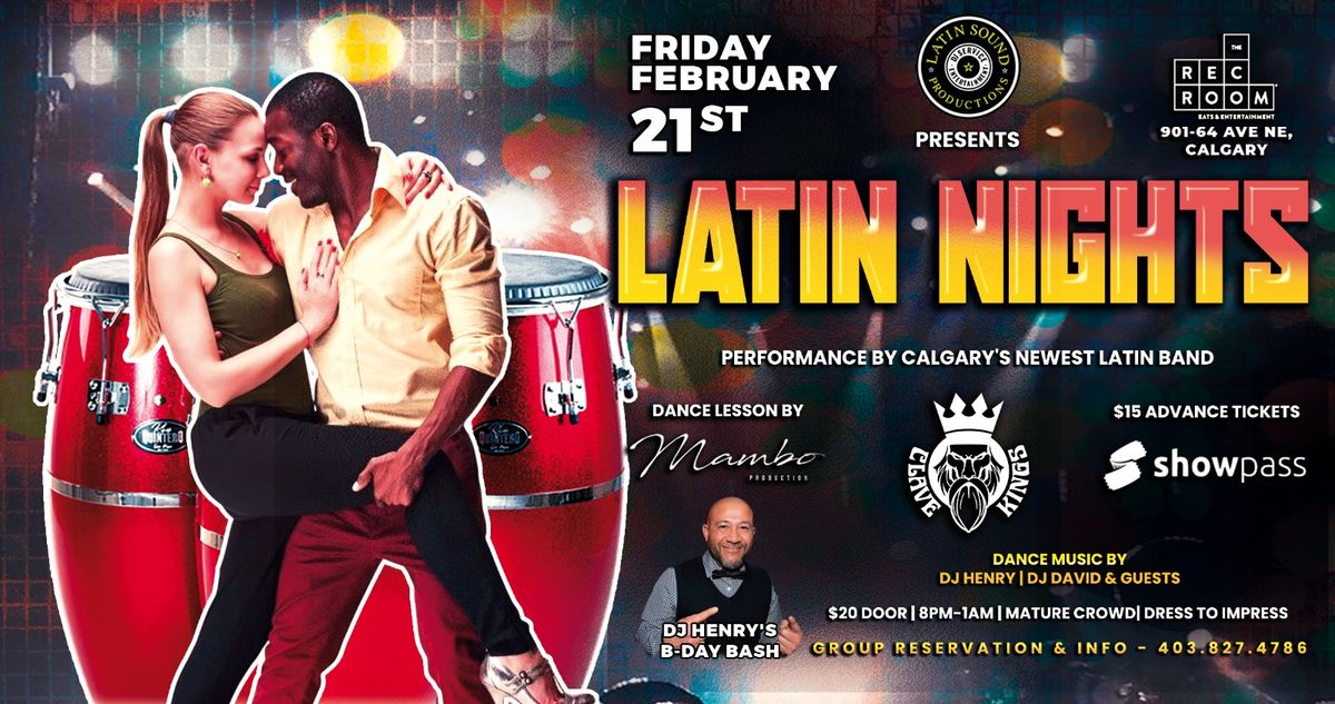 LATIN NIGHTS @ THE REC ROOM YYC