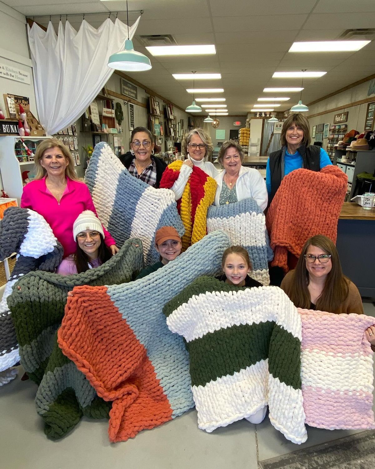 Chunky Knit Blanket Workshop