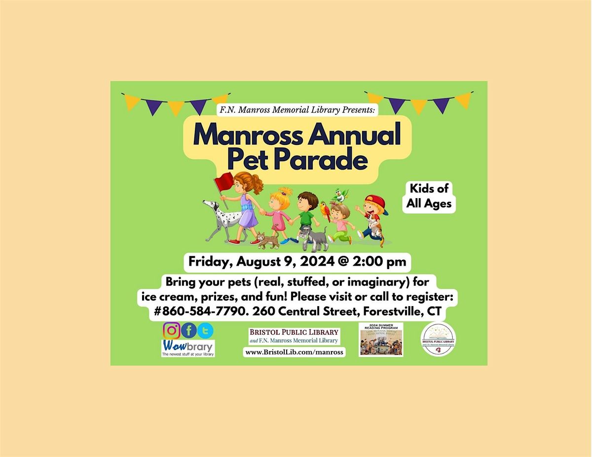 Manross Library Annual Pet Parade