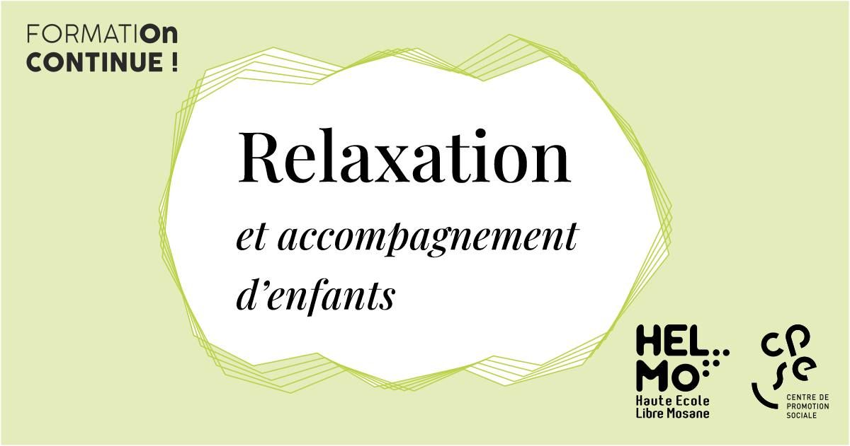 FormatiOn Continue : Relaxation et accompagnement d'enfants