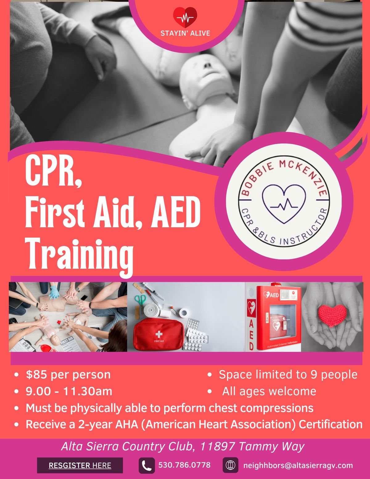 CPR, First Aid, AED Training