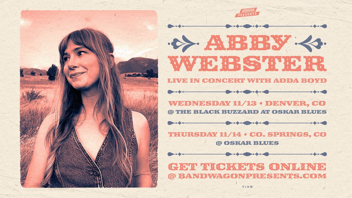 Abby Webster, Adda Boyd @ The Black Buzzard at Oskar Blues Denver 