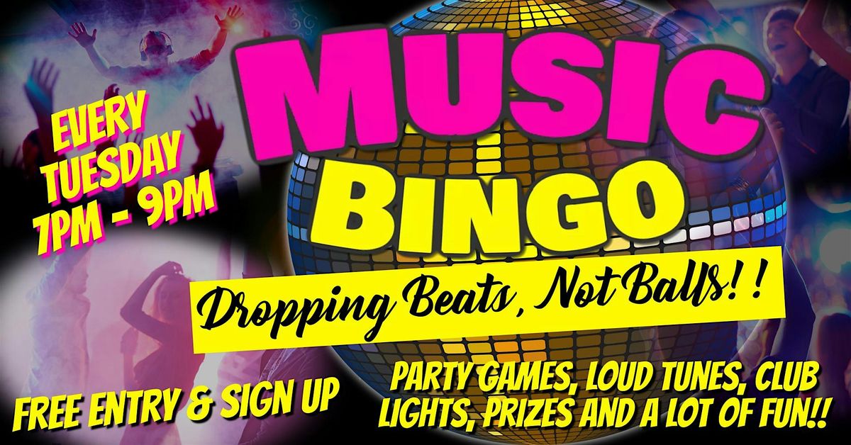 Music Bingo - Droppin' Beats Not Balls!! $1,000 Progressive Cash Pot Bingo