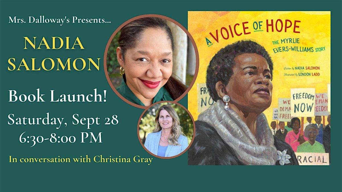 Nadia Salomon's A VOICE OF HOPE In-Store Reading, Presentation, and Signing