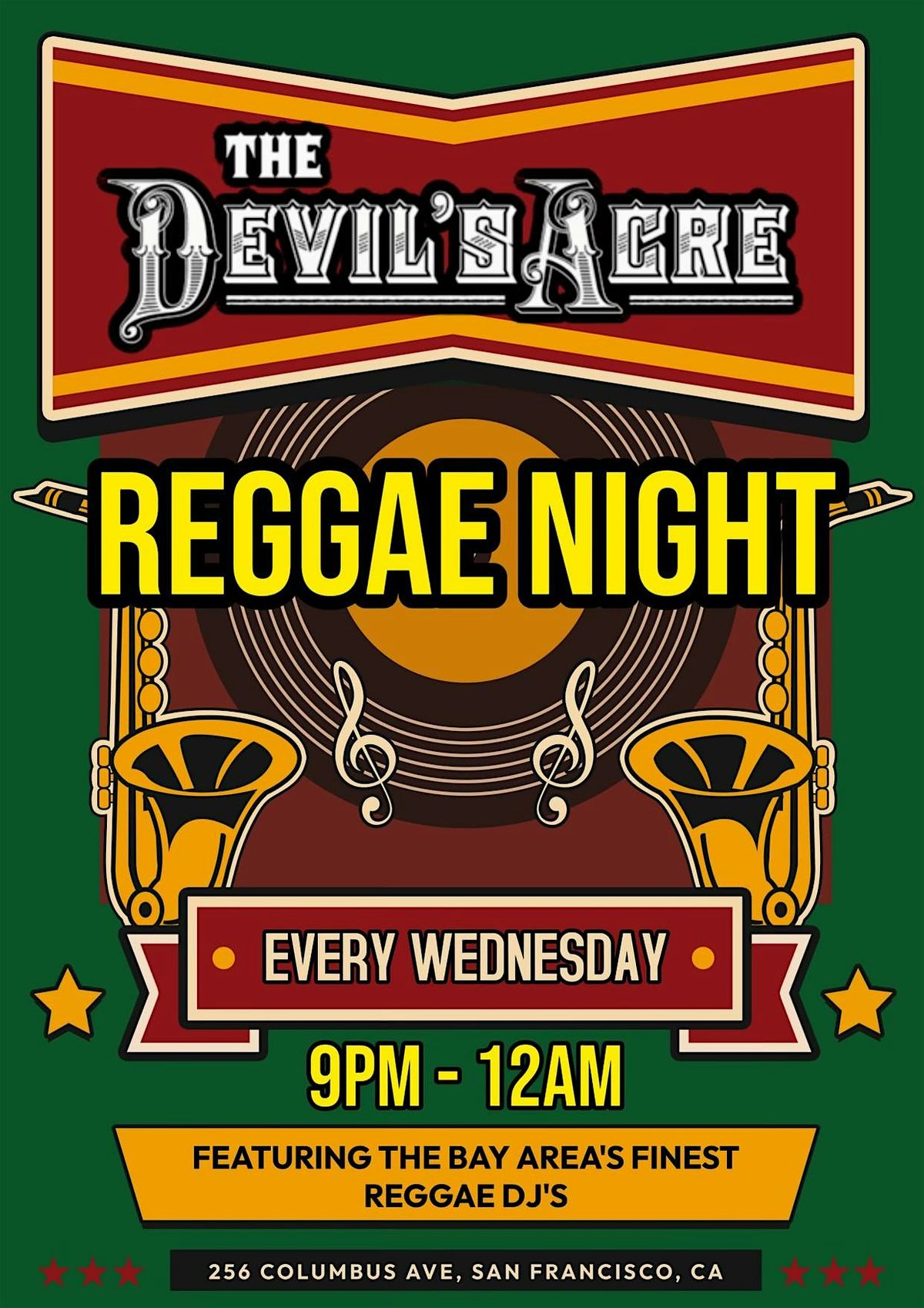 Reggae Night Every Wednesday