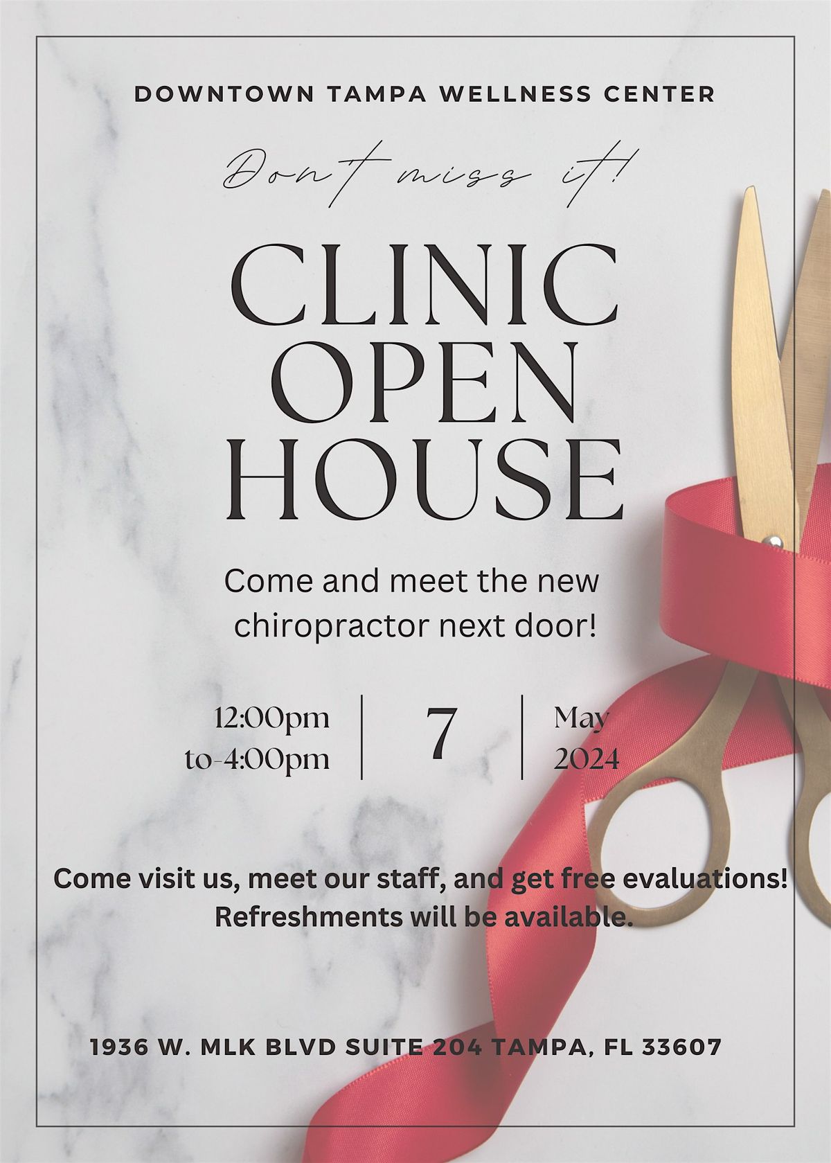 Chiropractic Clinic Open House