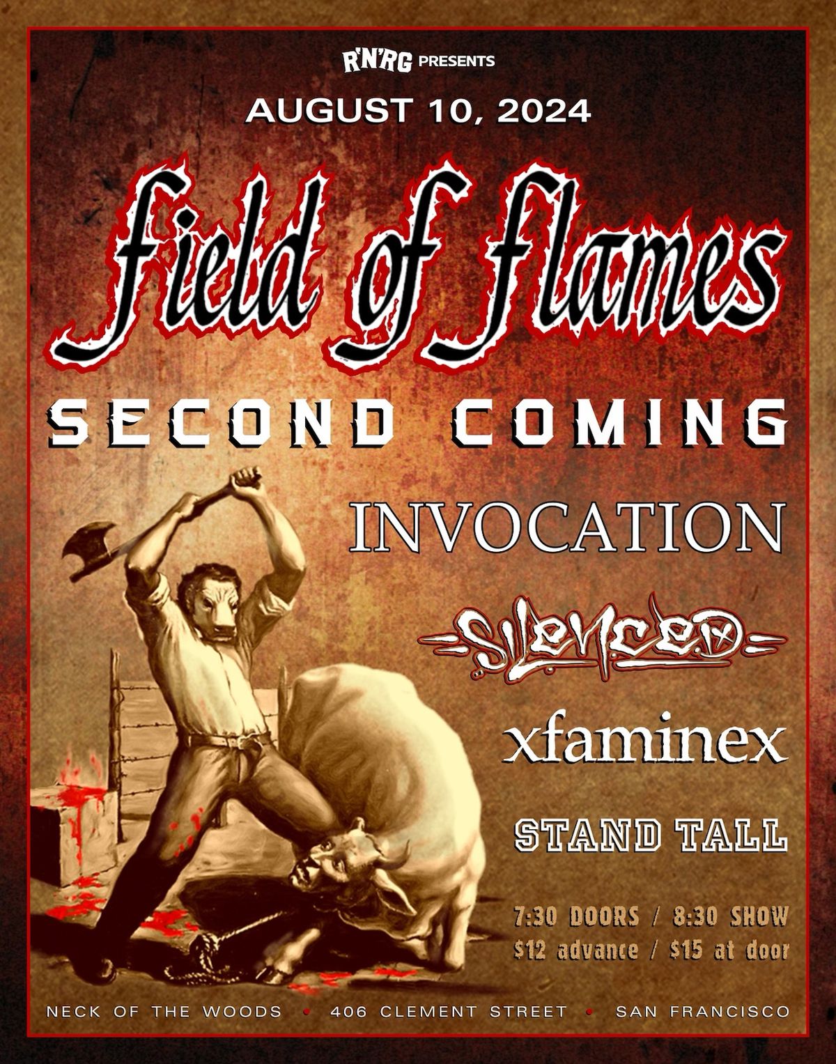 Field of Flames\/ Second Coming\/ Invocation\/ Silenced\/ Famine\/ Stand Tall