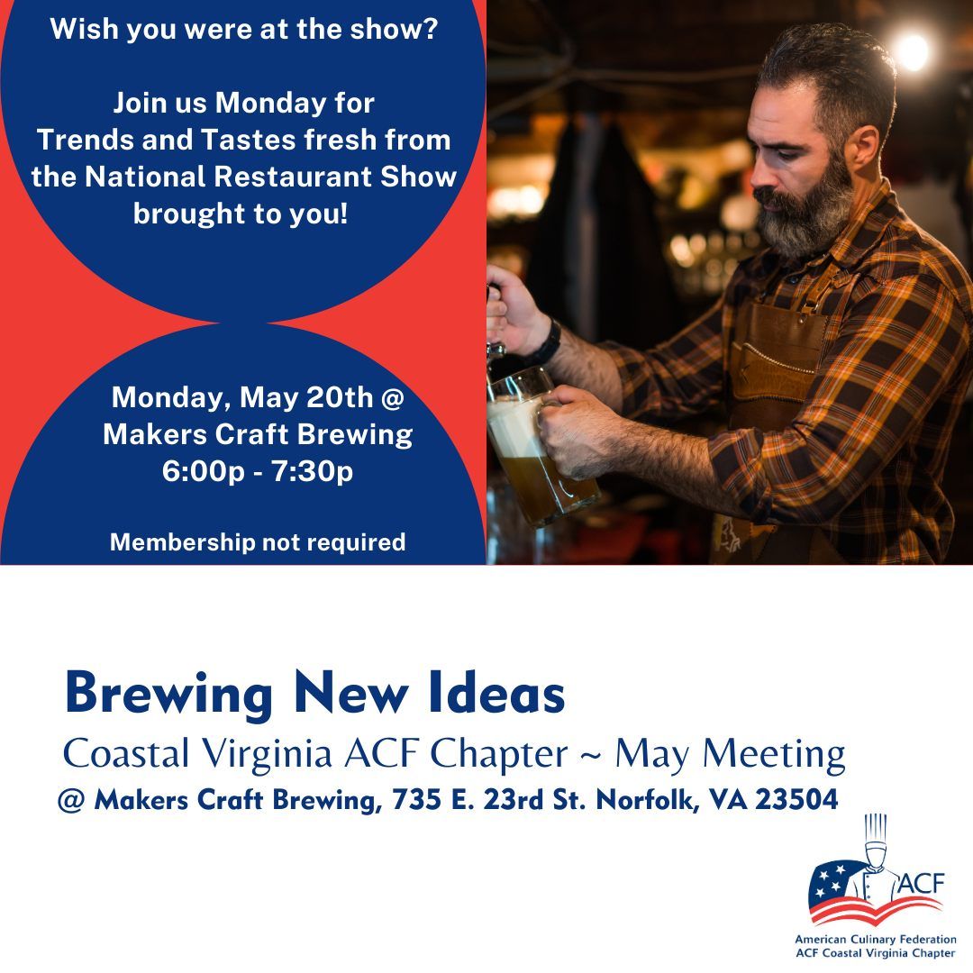 May Meeting - Brewing New Ideas