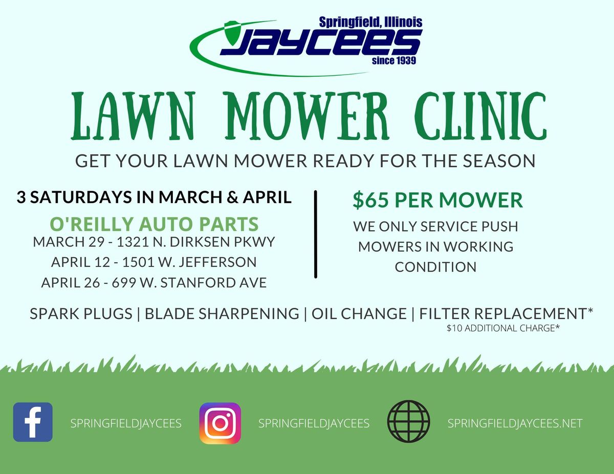 2025 Lawn Mower Clinic - N Dirksen Pkwy