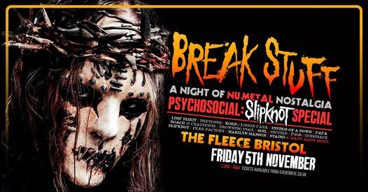 Break Stuff: Psychosocial - Slipknot Special at The Fleece, Bristol 05\/11\/21