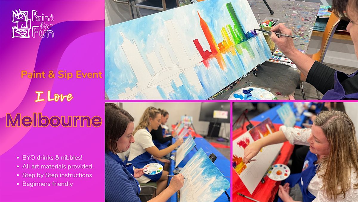 Paint and Sip Class: I Love Melbourne