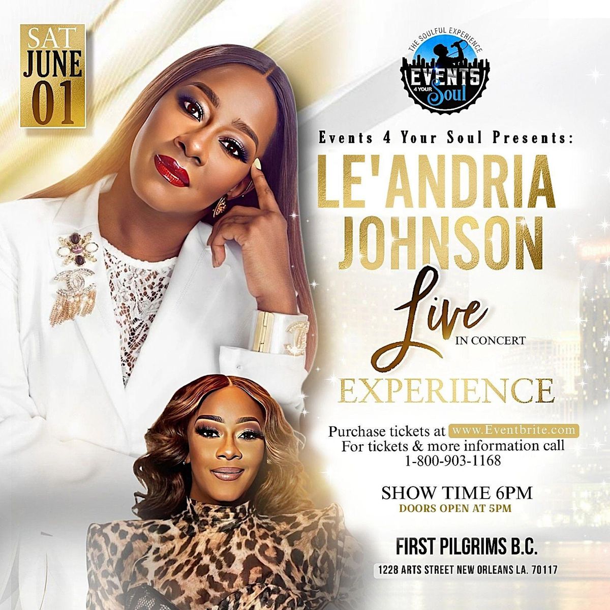 Le\u2019Andria Johnson Live in New Orleans