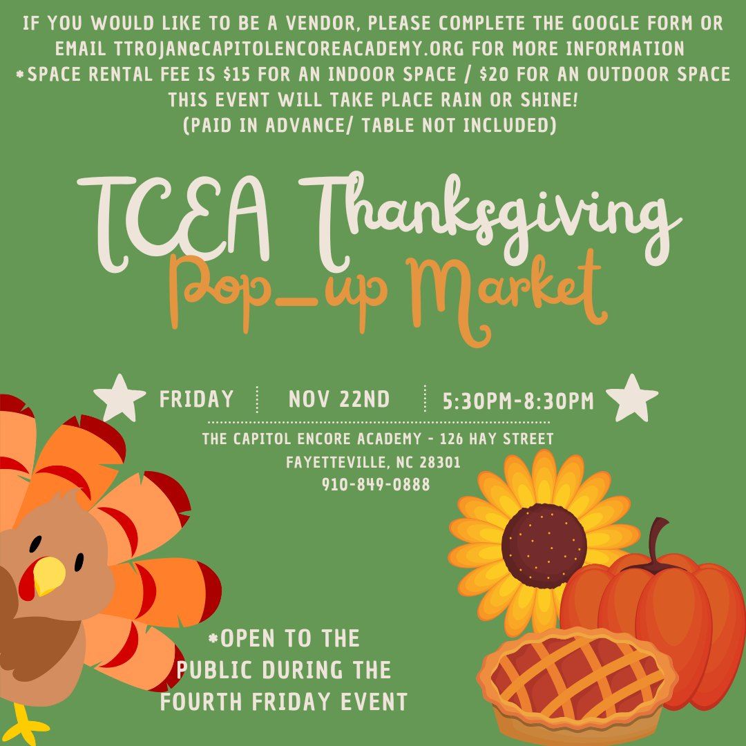 TCEA Thanksgiving Pop-Up Market 