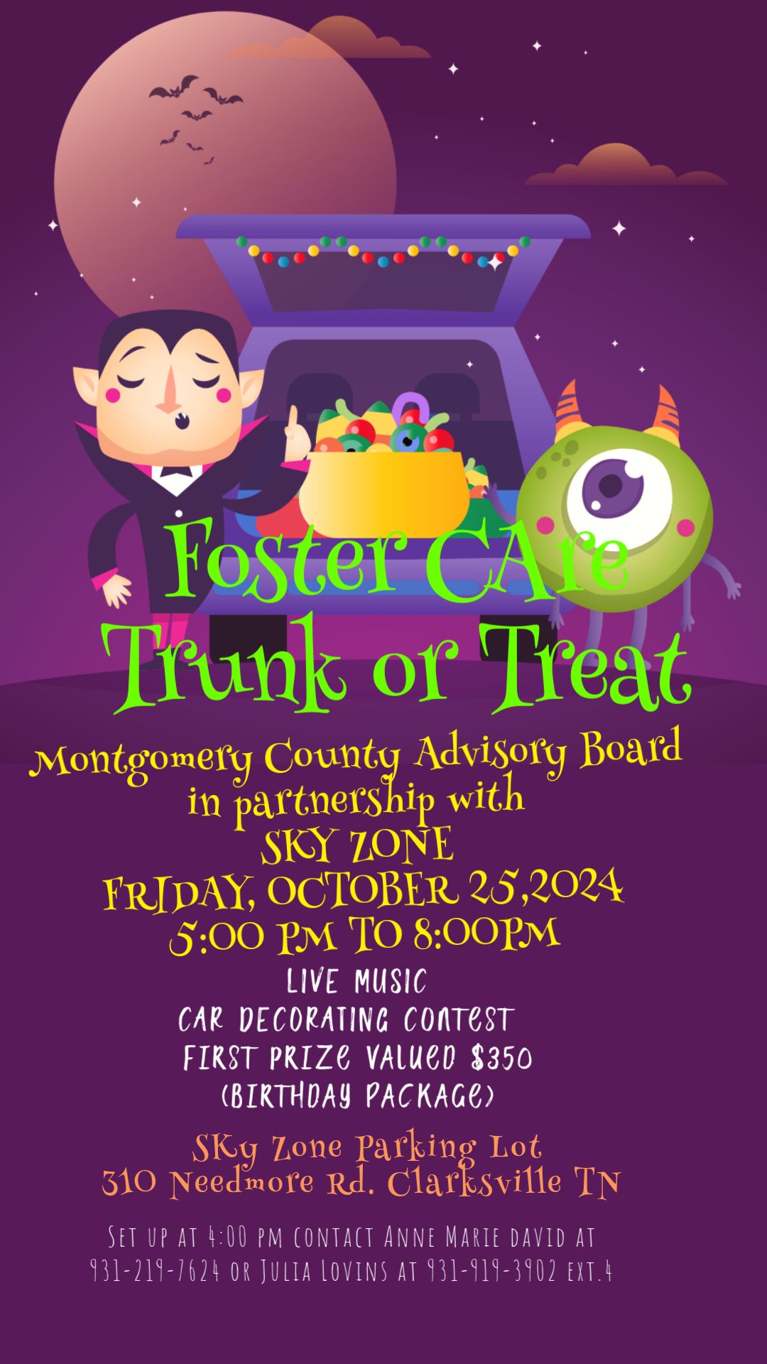 FOSTER CARE TRUNK OR TREAT