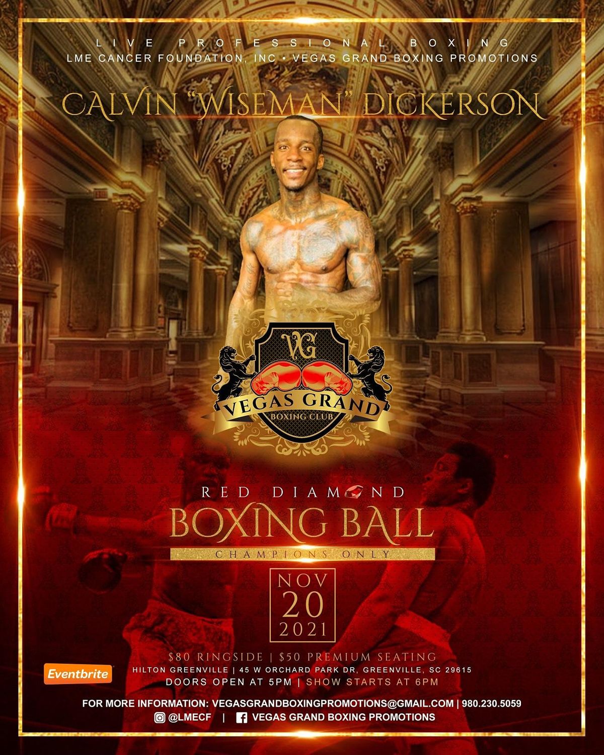 Calvin Dickerson Vegas Grand Boxing Promotions 11\/20\/21 Fight Night!