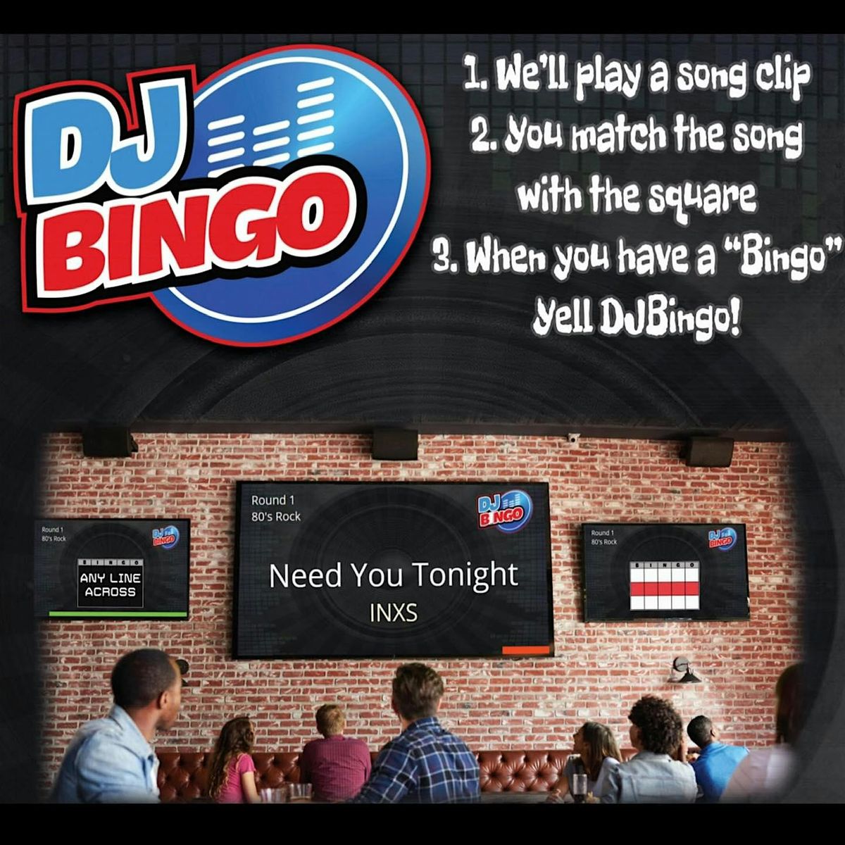 Play DJ Bingo FREE in Ocala  - Bank Street Patio Bar