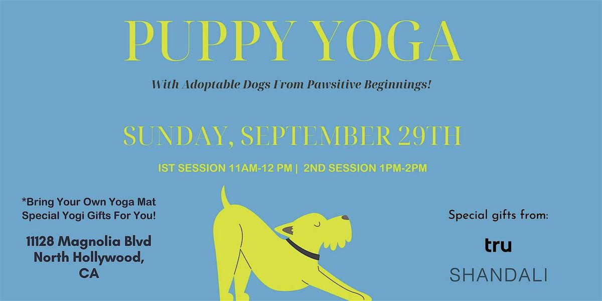 Fluffology Presents: Puppy Yoga With Pawsitive Beginnings