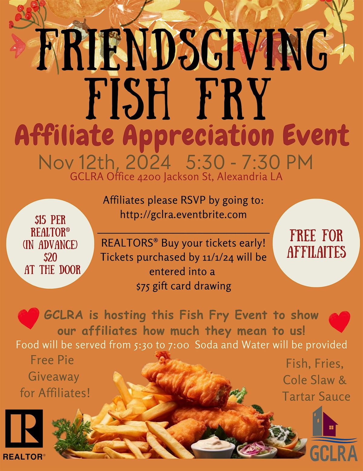 Friendsgiving  Fish Fry ~ Affiliate Appreciation Event