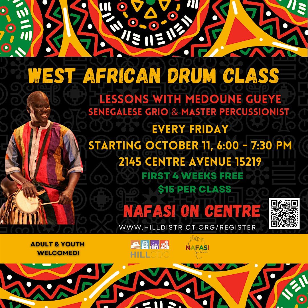 West African Drum Class:  Lessons with Medoune Gueye