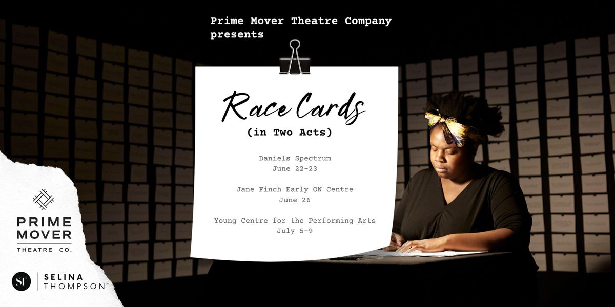 RACE CARDS  by Selina Thompson, presented by Prime Mover Theatre Company