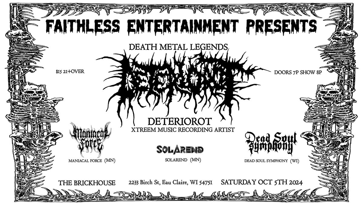 DETERIOROT + Guests Oct 5 2024 The Brickhouse