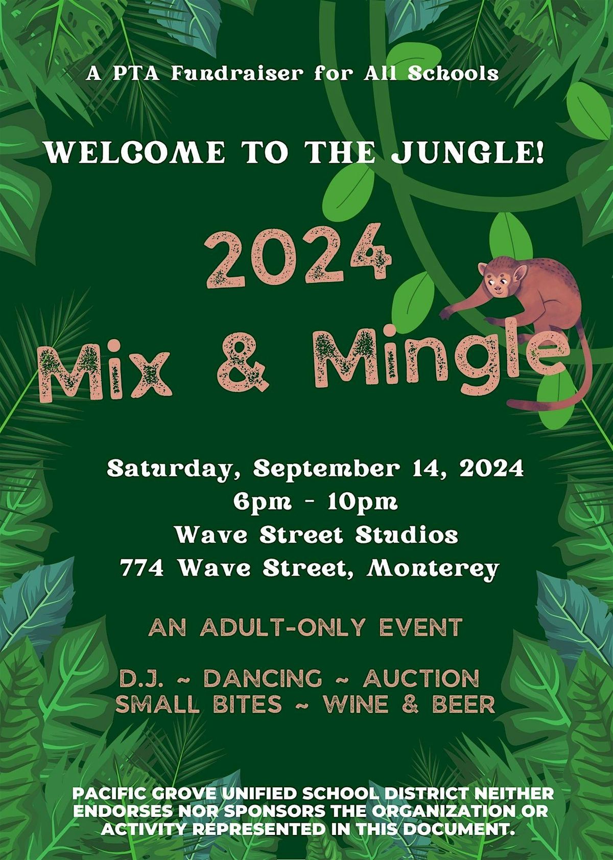 2024 Mix & Mingle "Welcome to the Jungle!" Fundraiser