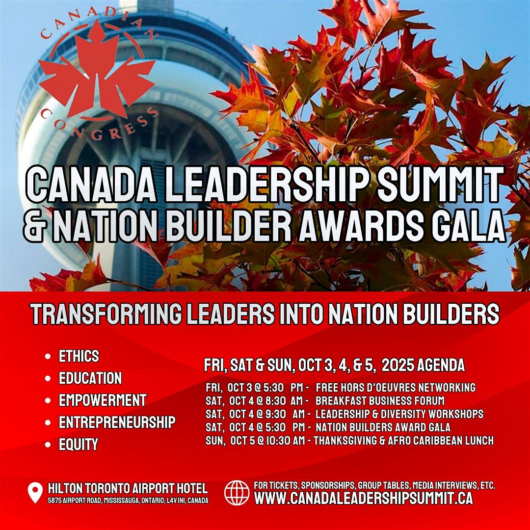 Canada Leadership Summit & Nation Builders Award Gala 2025