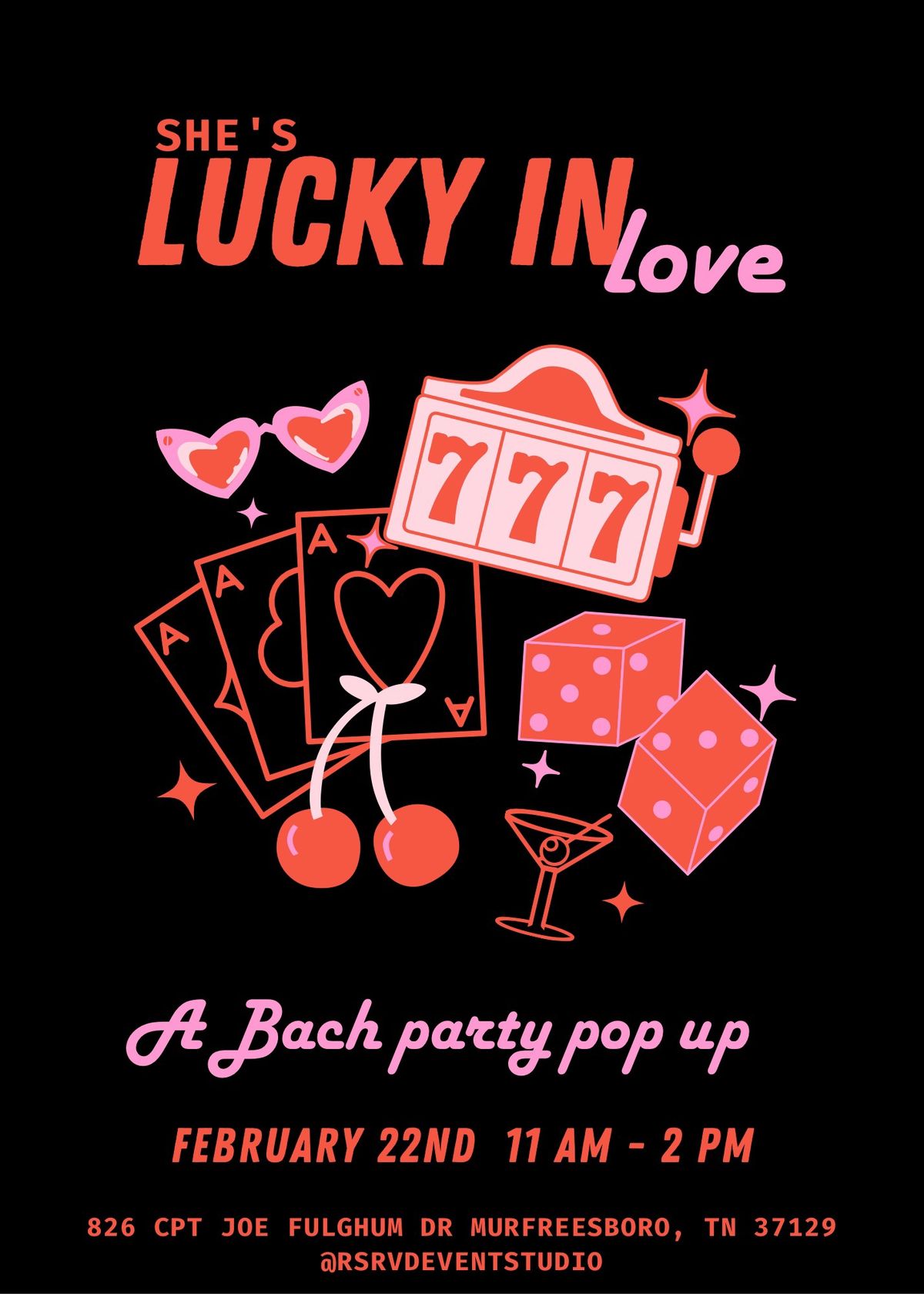 Lucky in Love Bach Party Pop Up