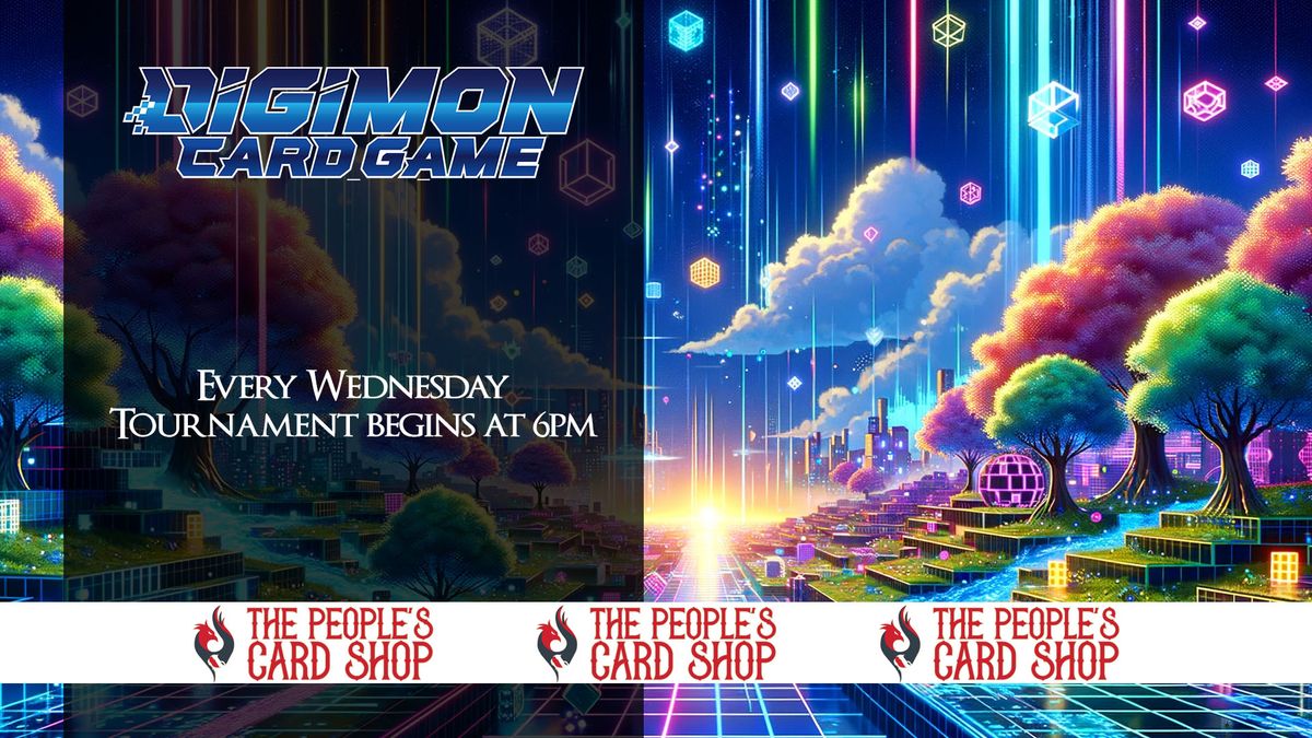 Wednesday Digimon Tournament at The People's Card Shop