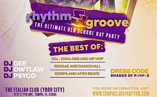 RHYTHM & GROOVE DAY PARTY