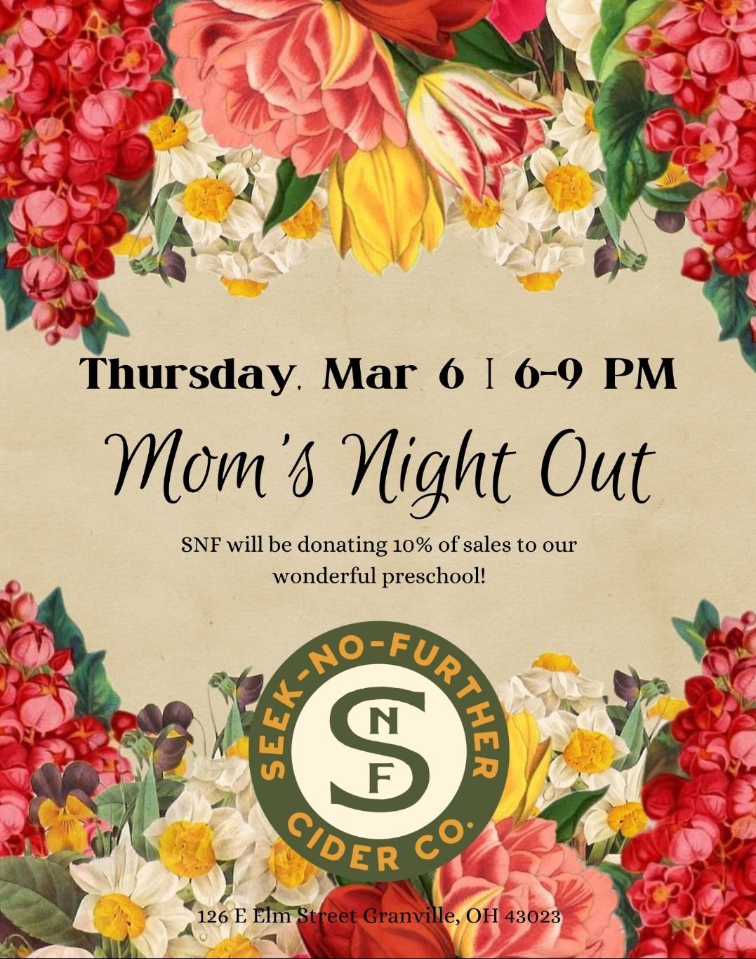 Mom's Night Out at Seek-No-Further!