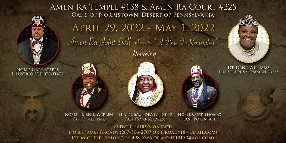 Amen Ra Temple No.158 and Court No. 225 6th Annual Joint Ball-2022