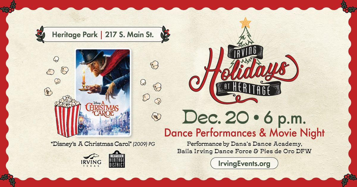 Holidays at Heritage: Dance Performances & Movie Night