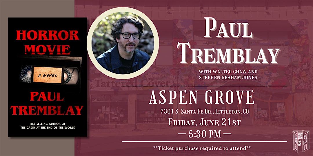 Paul Tremblay, Stephen Graham Jones, and Walter Chaw Live at Tattered Cover